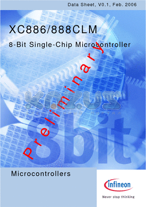 XC888CLM datasheet - 8-Bit Single-Chip Microcontroller