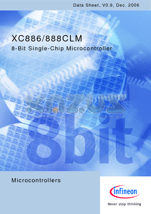 XC888CLM datasheet - 8-Bit Single-Chip Microcontroller