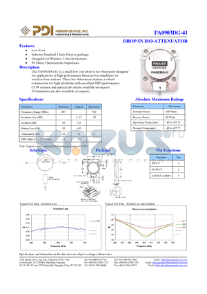 PA0903DG-41 datasheet - PA0903DG-41