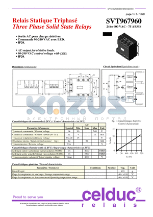 SVT967960 datasheet - Three Phase Solid State Relays