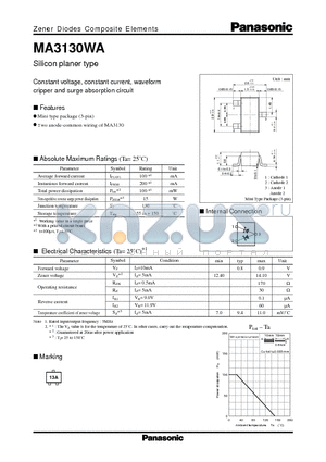 MA3130WA datasheet - Silicon planer type