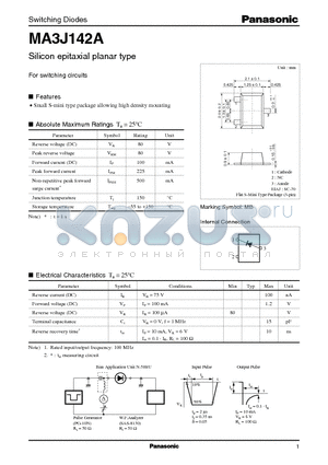 MA3J142A datasheet - Silicon epitaxial planar type