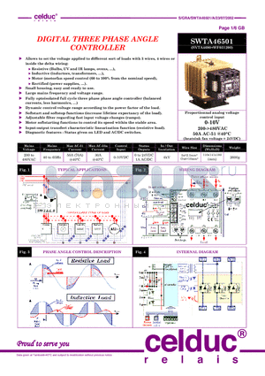 SWTA46501 datasheet - DIGITAL THREE PHASE ANGLE CONTROLLER