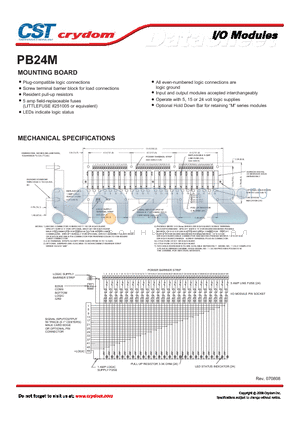 PB24M datasheet - MOUNTING BOARD