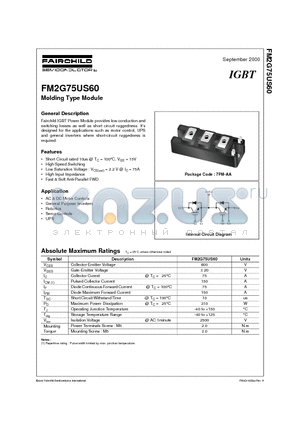 FM2G75US60 datasheet - Molding Type Module