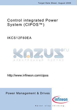 IKCS12F60EA datasheet - Control integrated Power System