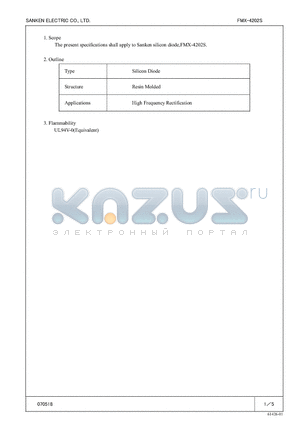 FMX-4202S datasheet - Silicon Diode