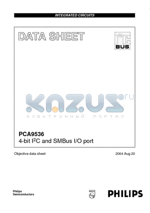 PCA9536D datasheet - 4-bit I2C and SMBus I/O port