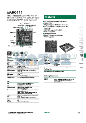 MANO111 datasheet - AMD A75 FCH
