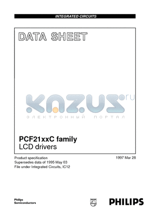 PCF2111CP datasheet - LCD drivers