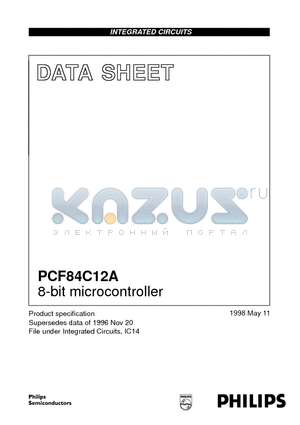 PCF84C12A datasheet - 8-bit microcontroller