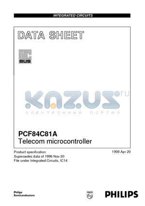 PCF84C81A datasheet - Telecom microcontroller