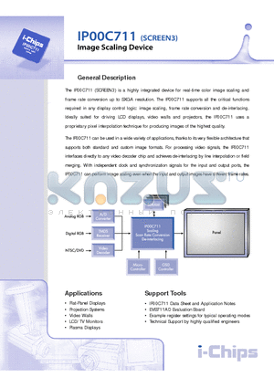 IP00C711 datasheet - Image Scaling Device