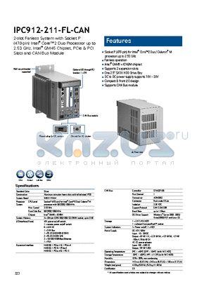 IPC912-211-FL-CAN datasheet - Supports CAN Bus module