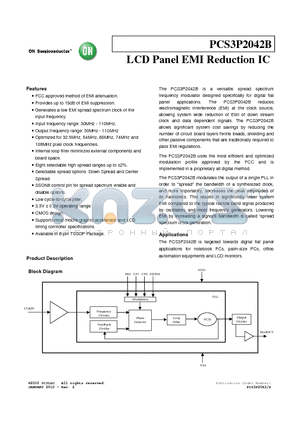 PCS3P2042BG-08TR datasheet - LCD Panel EMI Reduction IC
