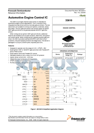 PCZ33810EK/R2 datasheet - Automotive Engine Control IC