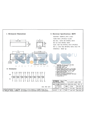 XF00137A-32S datasheet - UNLESS OTHERWISE SPECIFIED TOLERANCES -0.010 DIMENSIONS IN INCH