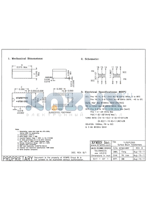 XF0013B2 datasheet - UNLESS OTHERWISE SPECIFIED TOLERANCES -0.010 DIMENSIONS IN INCH