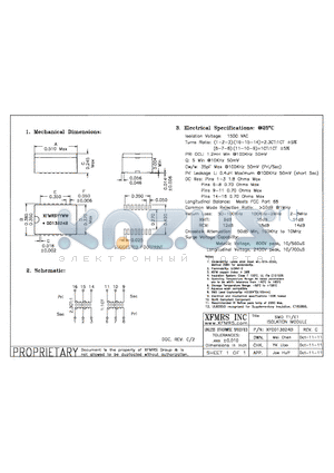 XF0013B24B datasheet - UNLESS OTHERWISE SPECIFIED TOLERANCES -0.010 DIMENSIONS IN INCH
