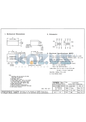 XF0013B2_11 datasheet - UNLESS OTHERWISE SPECIFIED TOLERANCES -0.010 DIMENSIONS IN INCH