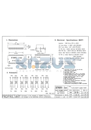 XF0013Q1A datasheet - T1/E1/CEPT QUAD PORT