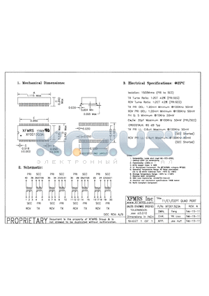 XF0013Q3A_11 datasheet - T1/E1/CEPT QUAD PORT