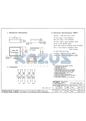 XF0013QS19C_11 datasheet - UNLESS OTHERWISE SPECIFIED TOLERANCES -0.010 DIMENSIONS IN INCH
