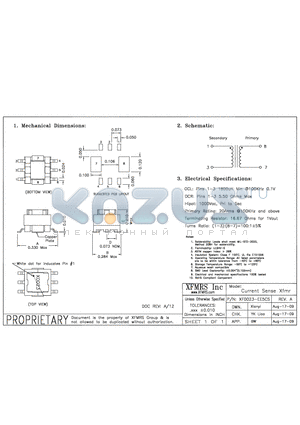 XF0023-EE5CS datasheet - Current Sense