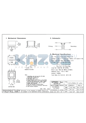 XF0023E12 datasheet - T1/E1/ISDN-PRI