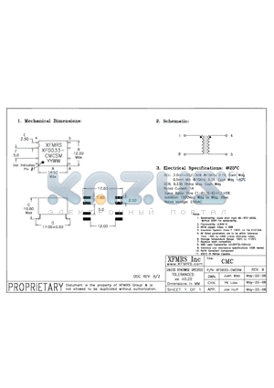 XF0033-CMCSM datasheet - CMC