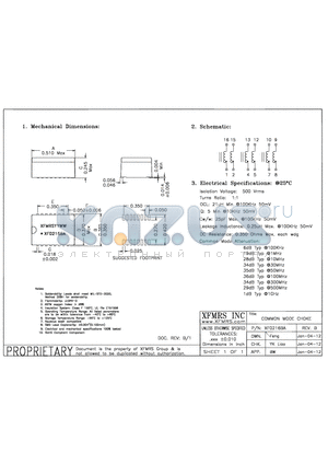 XF0216BA datasheet - UNLESS OTHERWISE SPECIFIED TOLERANCES -0.010 DIMENSIONS IN INCH