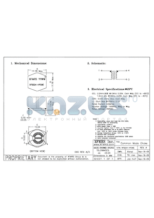 XF0224-HPCMC datasheet - Common Mode Choke