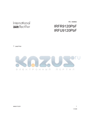 IRFR9120PBF datasheet - HEXFET^ Power MOSFET