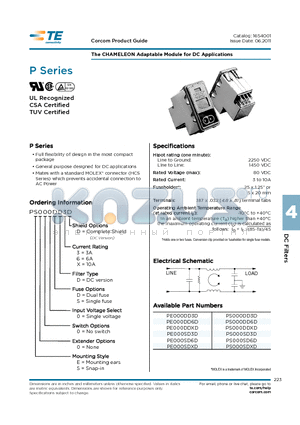 PE000DD3D datasheet - The CHAMELEON Adaptable Module for DC Applications