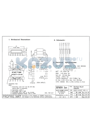 XF0577-ER14S datasheet - Surface Mount Inductor