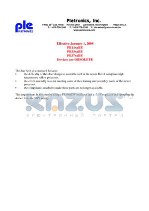 PE1145BV datasheet - B Package PECL Series