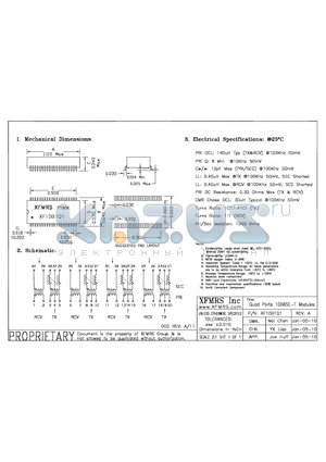 XF10B1Q1_10 datasheet - Quad Ports 10BASE-T module