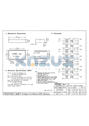 XF10B4Q1 datasheet - UNLESS OTHERWISE SPECIFIED TOLERANCES -0.010 DIMENSIONS IN INCH