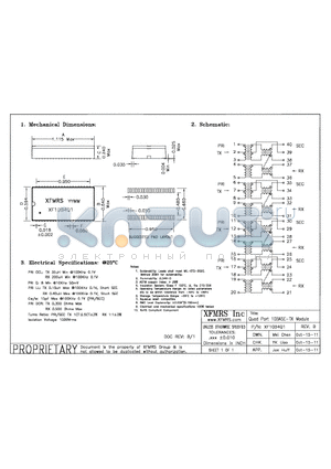 XF10B4Q1_11 datasheet - UNLESS OTHERWISE SPECIFIED TOLERANCES -0.010 DIMENSIONS IN INCH