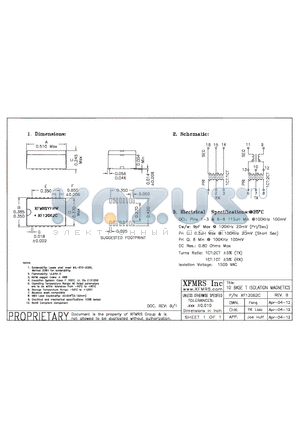 XF12062C_12 datasheet - UNLESS OTHERWISE SPECIFIED TOLERANCES -0.010 DIMENSIONS IN INCH