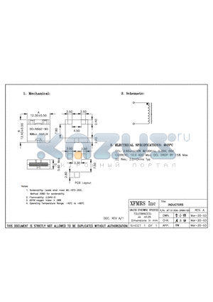 XF121206-2R6N100 datasheet - INDUCTORS