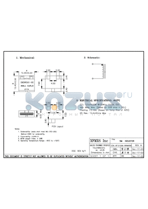 XF121206-5R5M080 datasheet - SM INDUCTOR