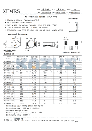 XF1606T-102 datasheet - INDUCTOR