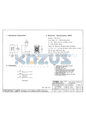 XF2006B_12 datasheet - UNLESS OTHERWISE SPECIFIED TOLERANCES -0.010 DIMENSIONS IN INCH
