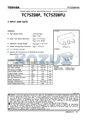 TC7SZ08F datasheet - 2 INPUT AND GATE