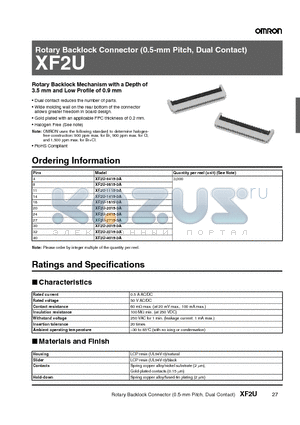 XF2U-0415-3A datasheet - XF2U-0415-3A