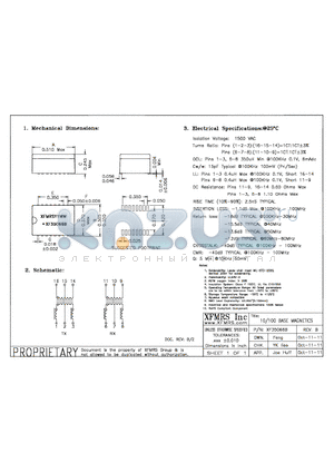 XF35066B datasheet - UNLESS OTHERWISE SPECIFIED TOLERANCES -0.010 DIMENSIONS IN INCH