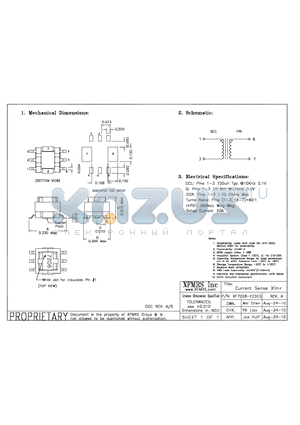 XF7206-EE5CS_10 datasheet - Current Sense Xfmr