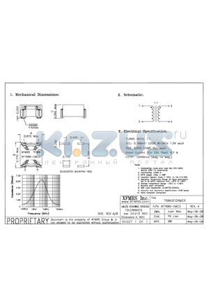 XF7686-CMC3 datasheet - TRANSFORMER