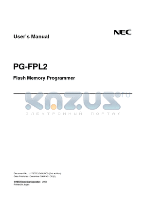 PGFPL2 datasheet - Flash Memory Programmer